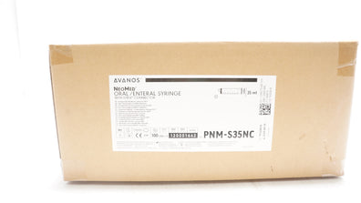 Avanos PNM-S35NC NeoMed Oral/Enteral Syringe W/ENFIT Connector 35mL - Box of 100